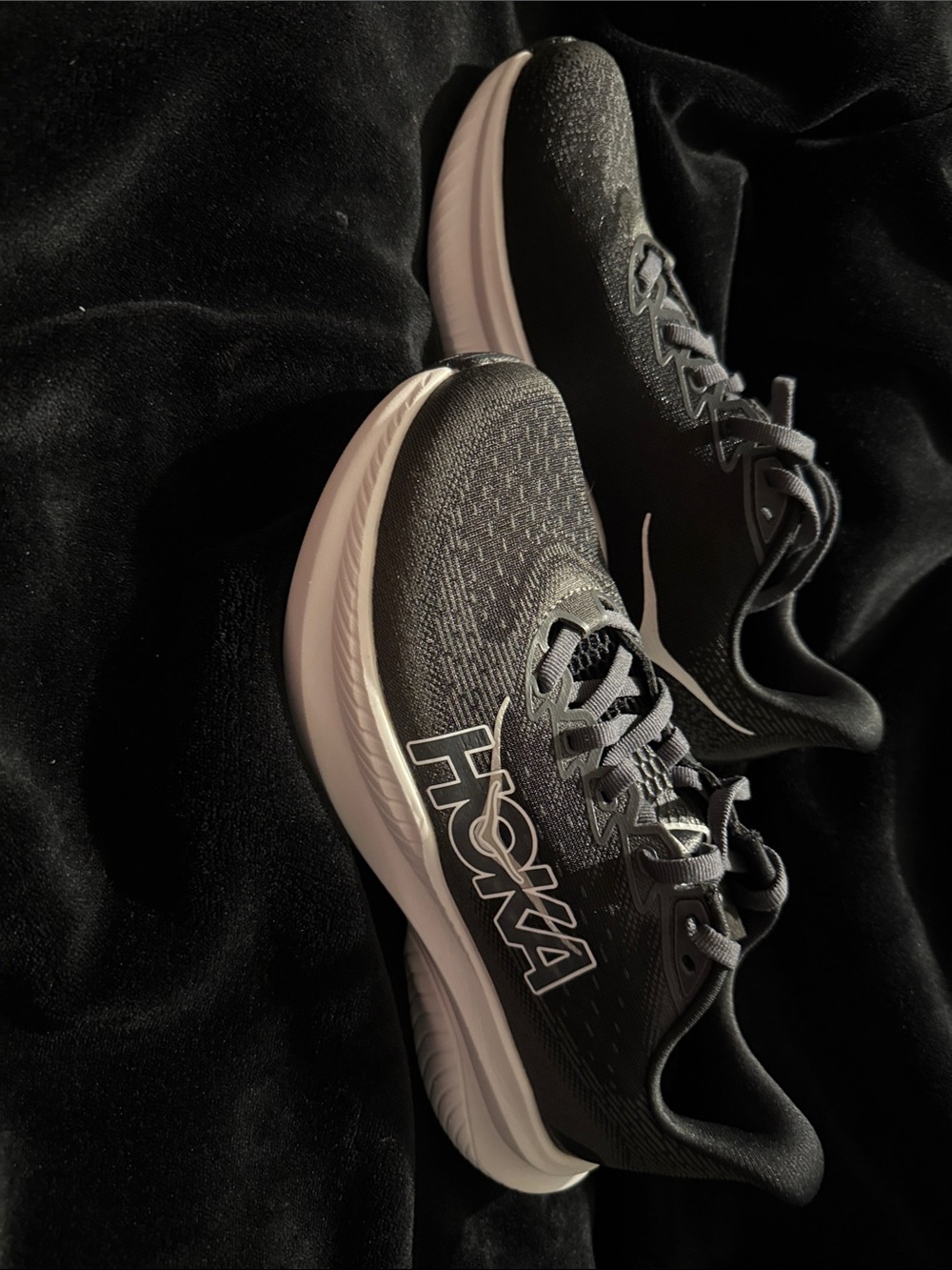 Hoka Mach 6 Running Shoes - Black/White - Picture 4 of 5